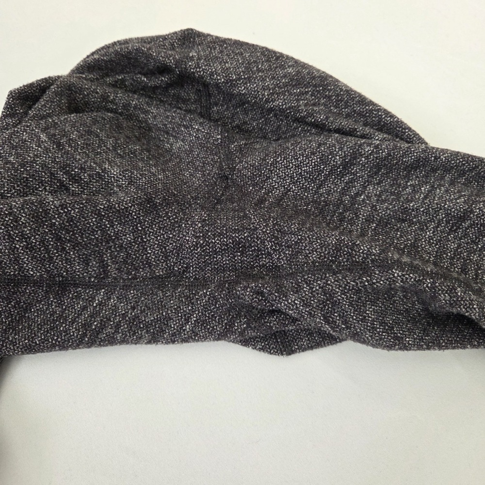 LULULEMON Wunder Under Heather Grey Variegated Knit Leggings Size 4 - Picture 13 of 13